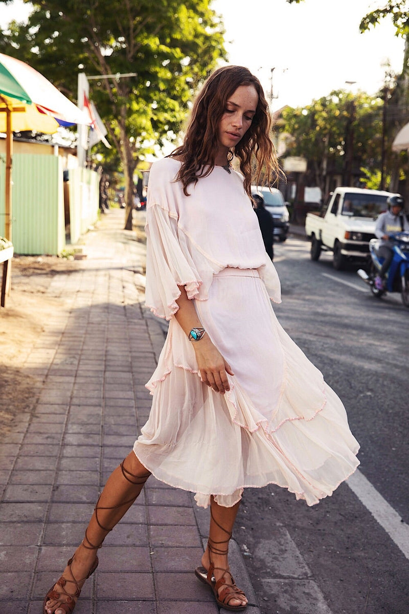 Sweet Surrender Silk Chiffon Set - Chasing Unicorns