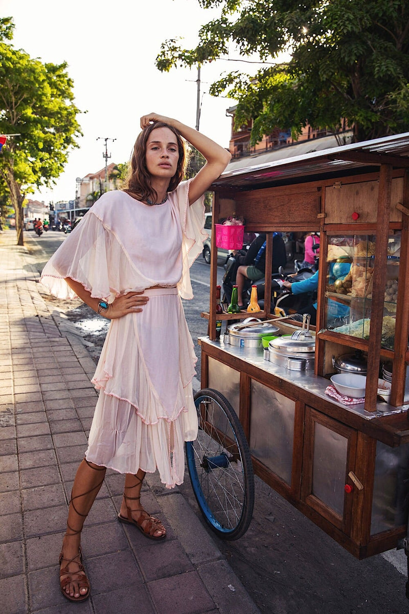 Sweet Surrender Silk Chiffon Set - Chasing Unicorns