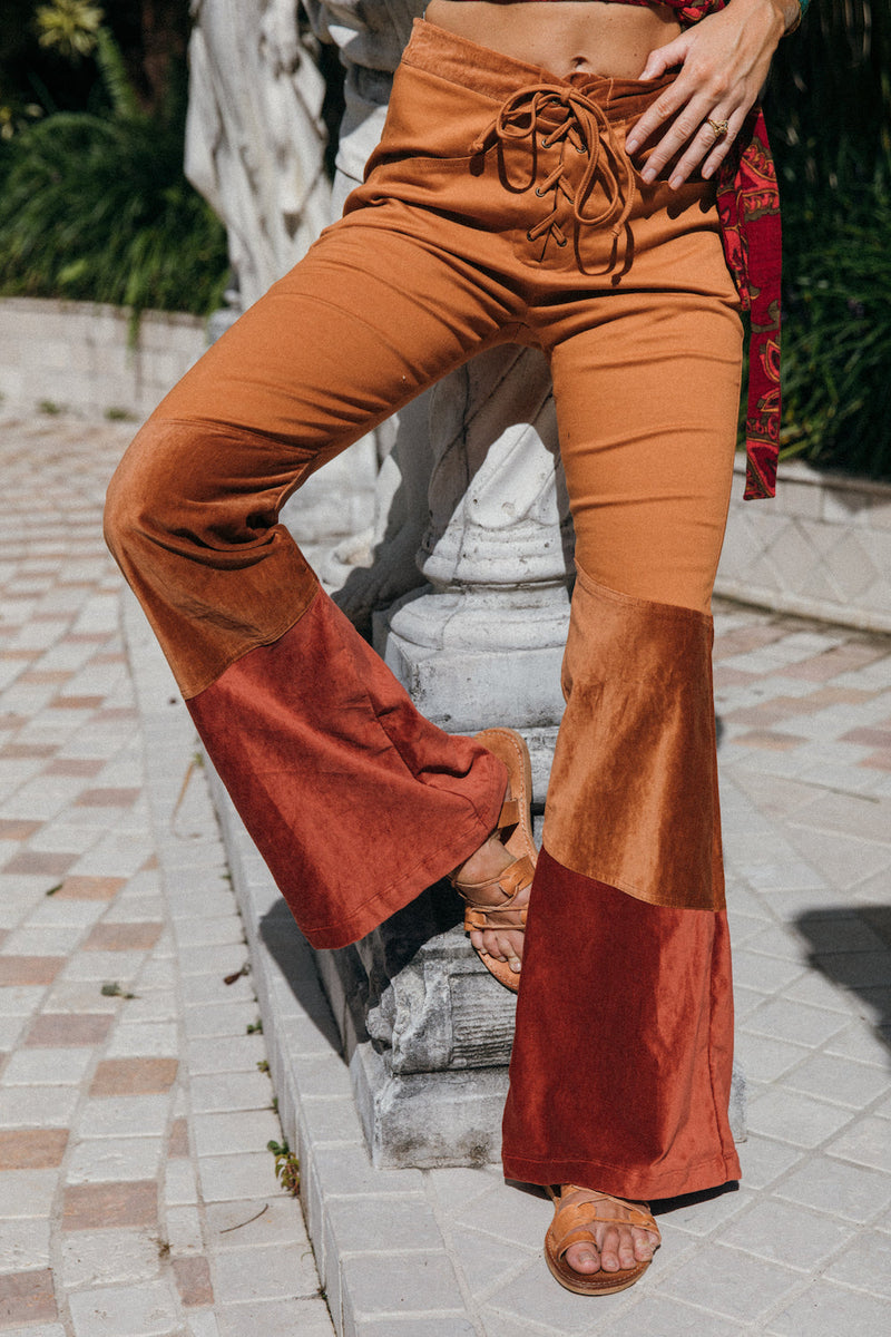 Sympathy For The Devil Velvet + Twill Flares - 3 Tone - Chasing Unicorns