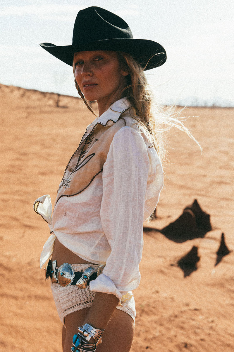 Take Me Home, Country Roads Western Blouse - Chasing Unicorns