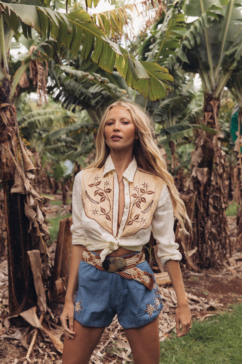 Take Me Home, Country Roads Western Blouse - Chasing Unicorns