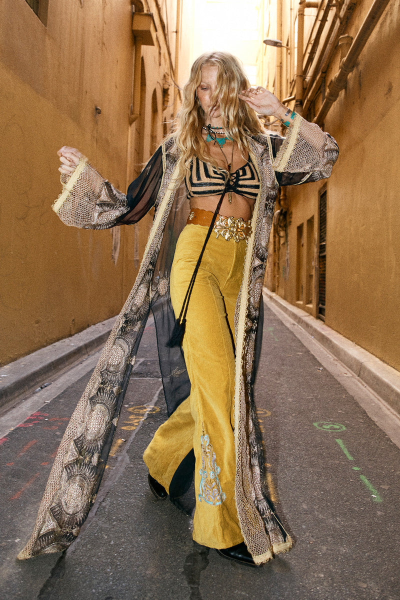 That’s The Way Embroidered Organza Duster - Chasing Unicorns