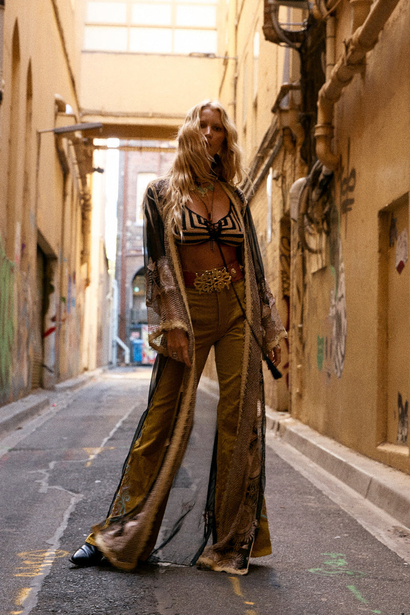 That’s The Way Embroidered Organza Duster - Chasing Unicorns