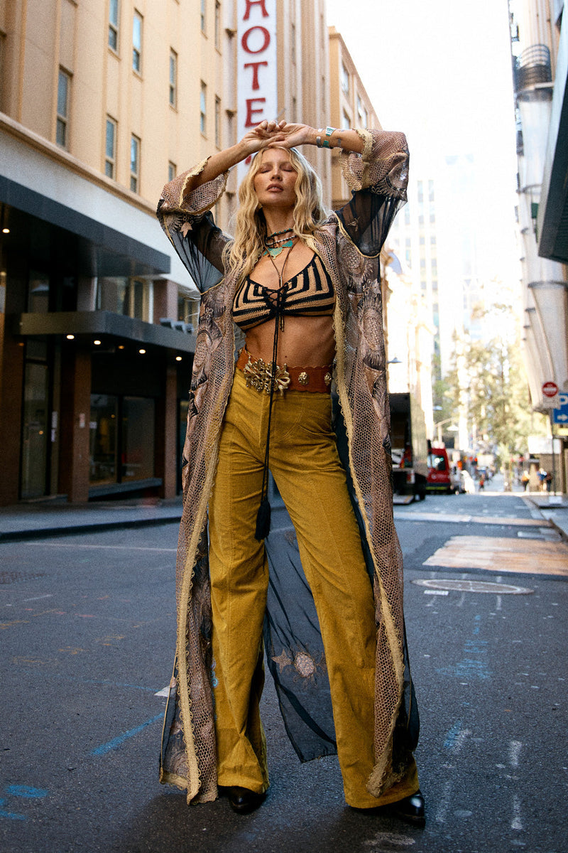 That’s The Way Embroidered Organza Duster - Chasing Unicorns