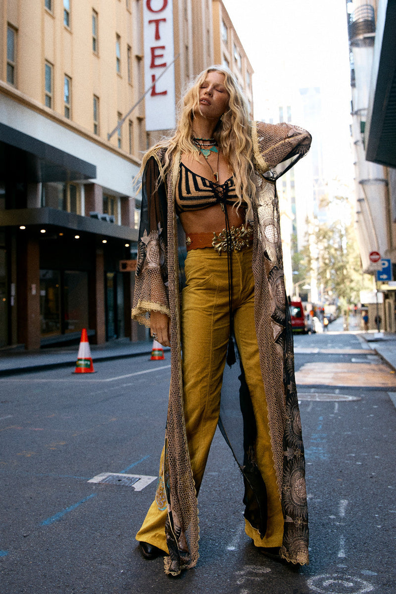 That’s The Way Embroidered Organza Duster - Chasing Unicorns