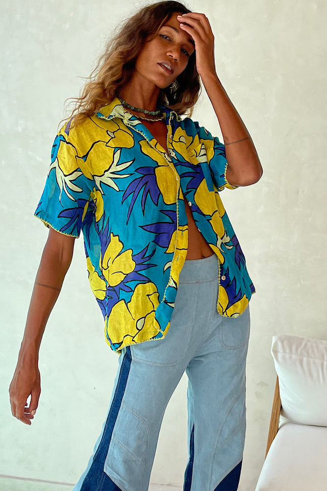 The Harder They Come Linen Short Sleeve shirt