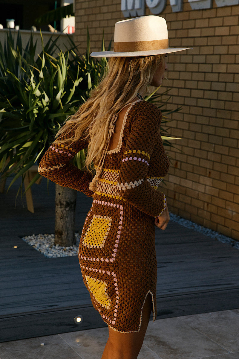 The Way We Used To Be Crochet Mini Dress - Chasing Unicorns