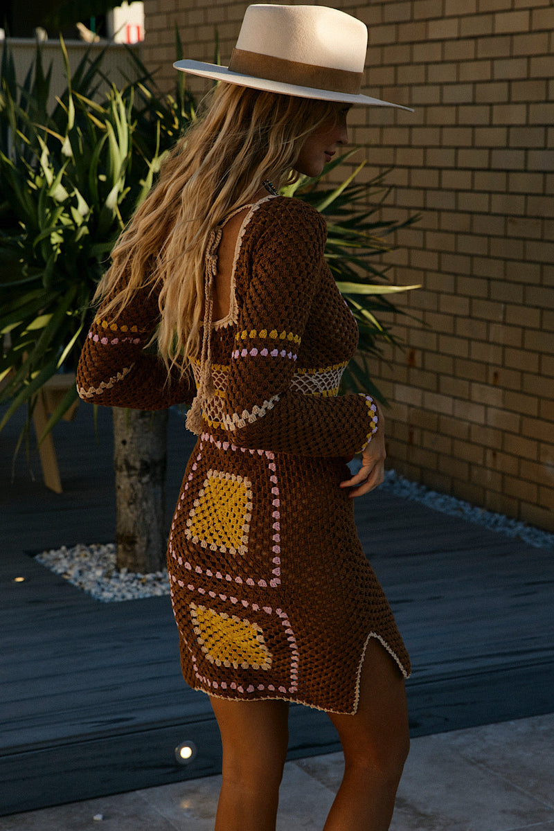 The Way We Used To Be Crochet Mini Dress - Chasing Unicorns