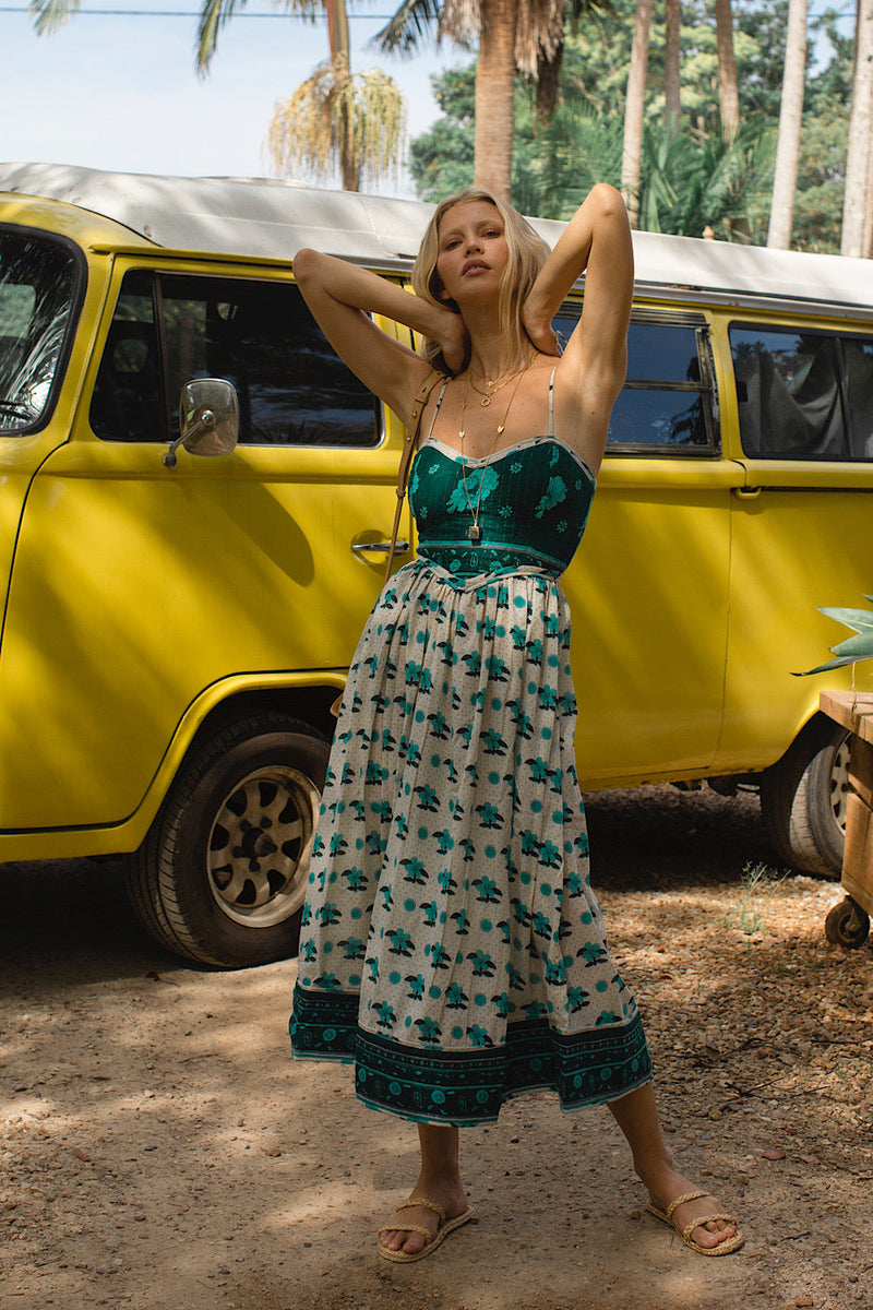 Wanderlust Quilted Midi Dress - Chasing Unicorns
