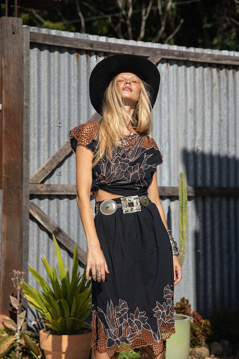 Wild World Embroidered Cutwork Set - Chasing Unicorns