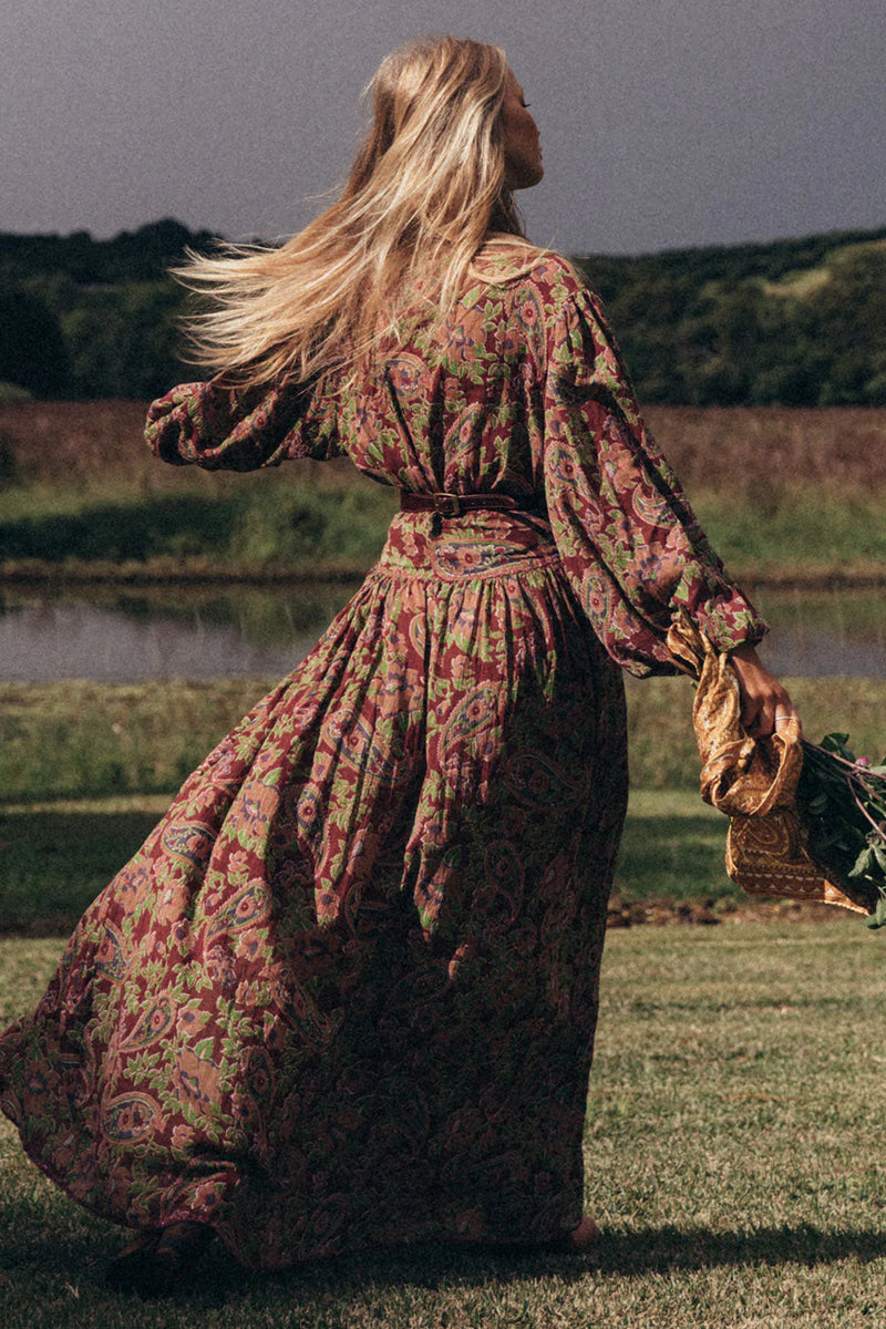Wildflowers Paisley Maxi Dress - Chasing Unicorns