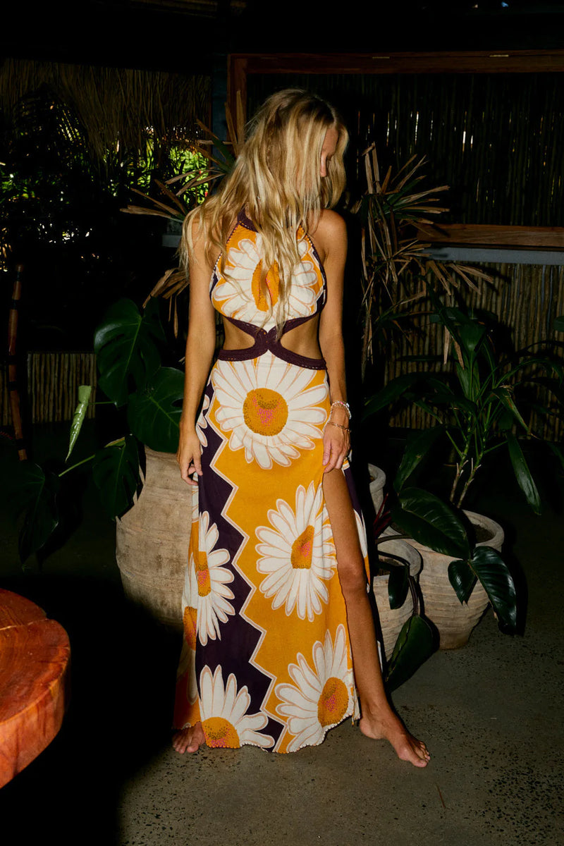 Woke Up This Morning Cutout Maxi Dress - Chasing Unicorns