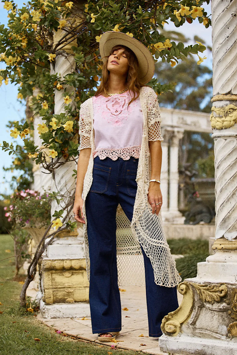 Wonderful World, Beautiful People Crochet Robe - Chasing Unicorns