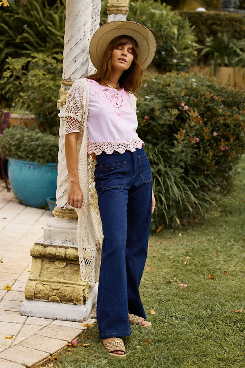 Wonderful World, Beautiful People Crochet Robe - Chasing Unicorns