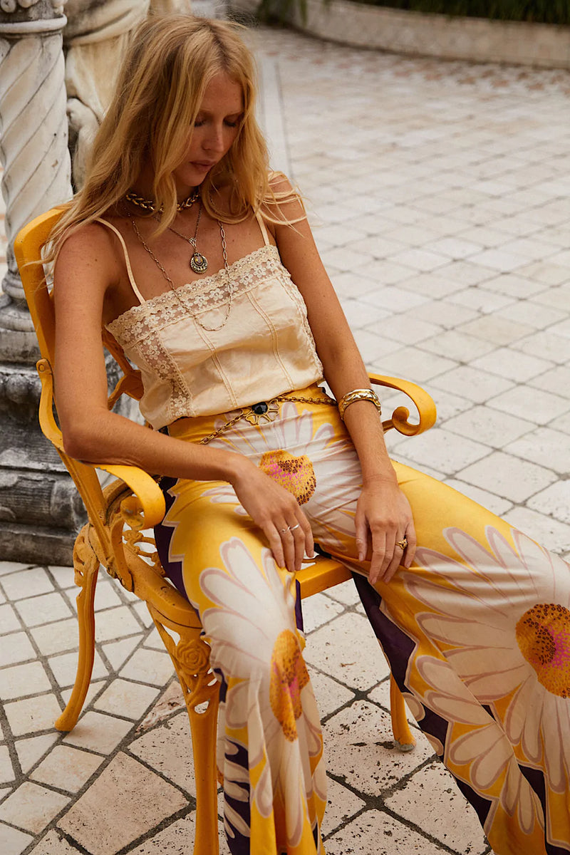 Yesterday Silk + Lace Camisole - Chasing Unicorns