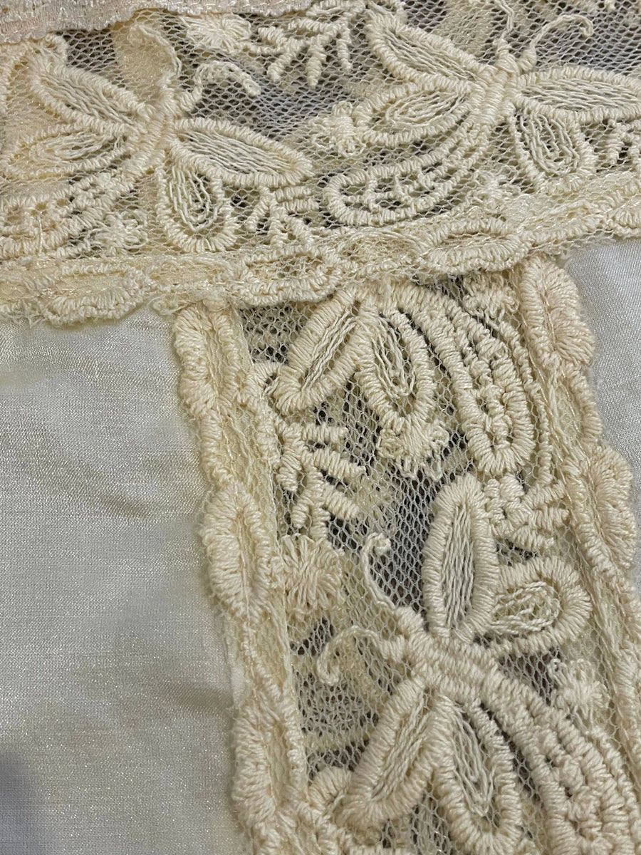 Yesterday Silk + Lace Mini Dress - Chasing Unicorns