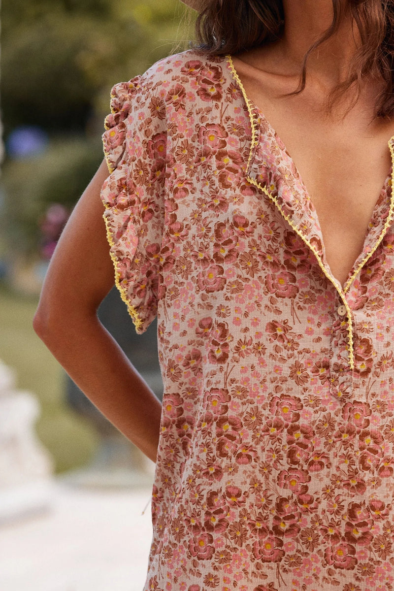 You Can Do Magic Cotton Printed Magic Tunic Dress - golden meadow - Chasing Unicorns